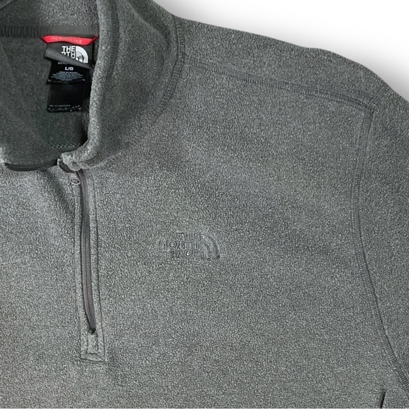 The North Face Mens 1/4 Zip Fleece Pullover Sz L Gray Outdoor Active - Picture 4 of 11